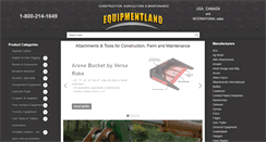 Desktop Screenshot of equipmentland.com