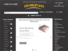 Tablet Screenshot of equipmentland.com